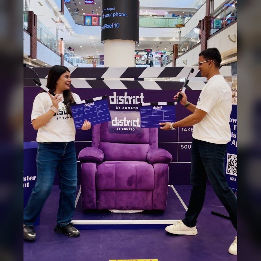 Promoter team at a District by Zomato activation
