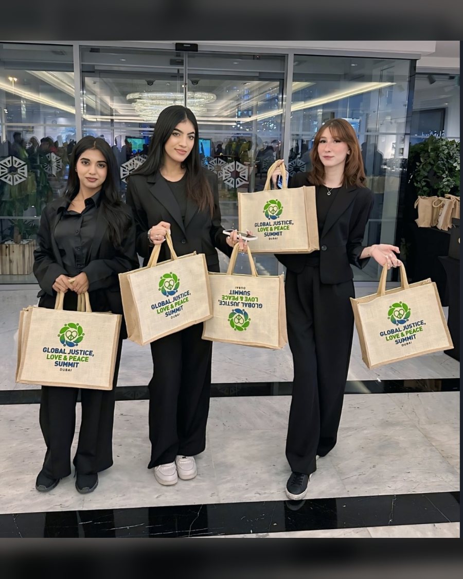 Delegate welcome bags at a global summit in Dubai