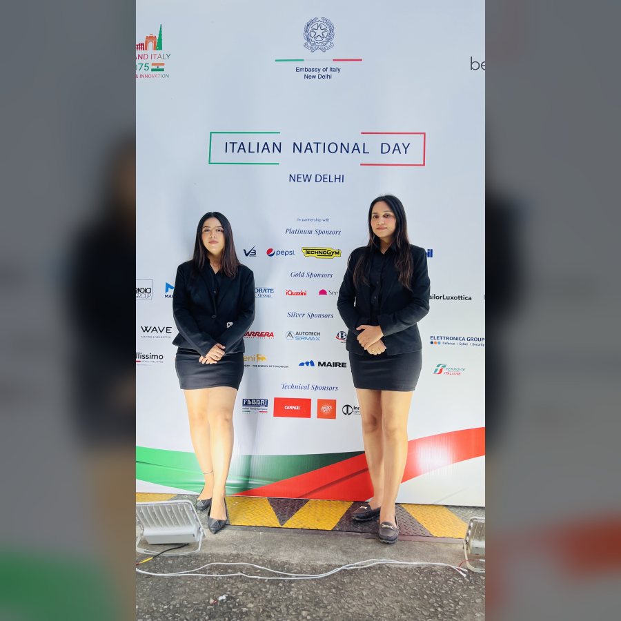 Hostesses at Italian National Day, Embassy of Italy in New Delhi