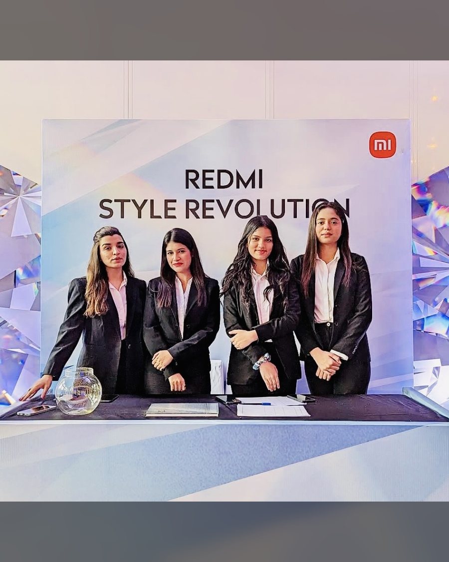 Hostess team at a Redmi product launch